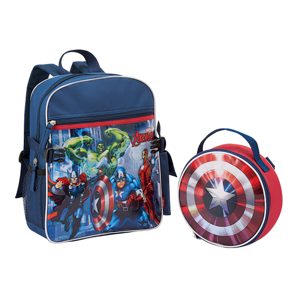 marvel avengers backpack with lunch kit
