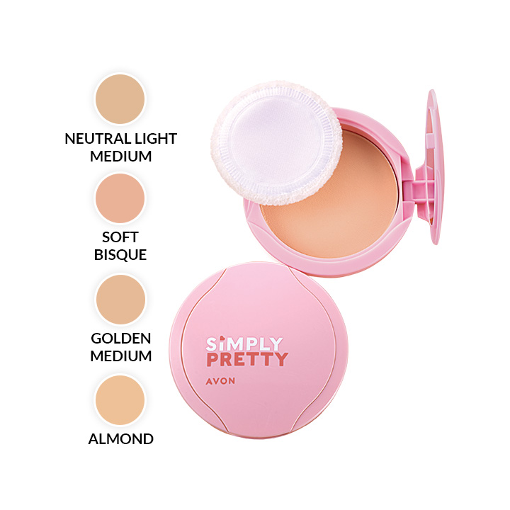 Avon Product Detail Simply Pretty Shine No More Pressed Powder 10g