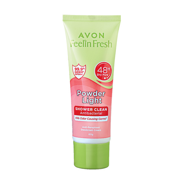 Avon Product Detail Feelin Fresh Quelch Powder LIght Antiperspirant Deodorant Cream 60 g