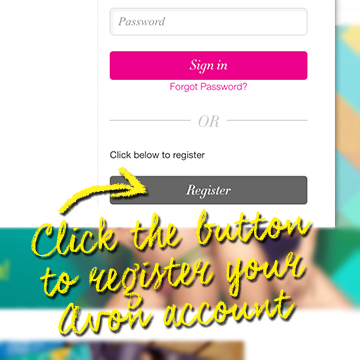 Click on the Register button on the login screen.