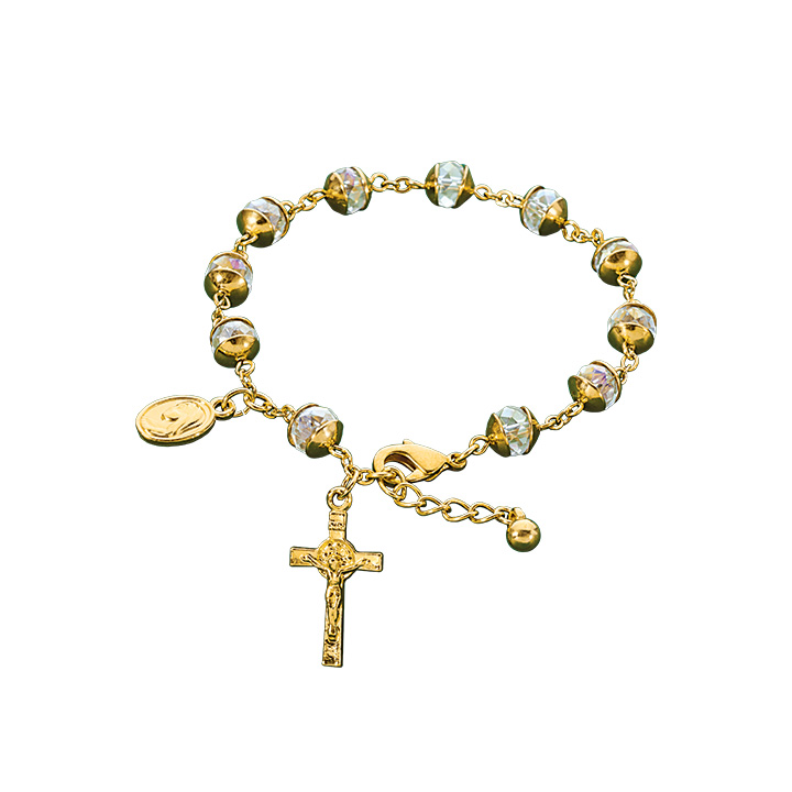 Rosary Bracelet Golden | AmenShop