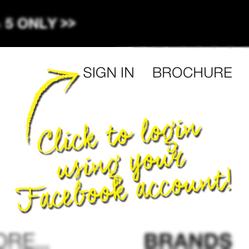 Click on the Sign in link on the header to login using your Facebook account